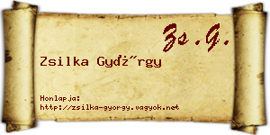 Zsilka György névjegykártya