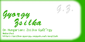 gyorgy zsilka business card